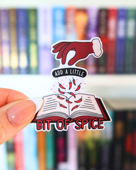 Add A Little Bit of Spice | Bookish Sticker
