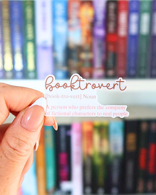 Booktrovert | Bookish Sticker